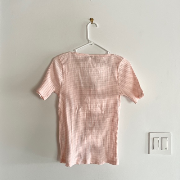 NWT Women’s White Pink J.Crew Stripe Blouse Top Size Small - Picture 6 of 7